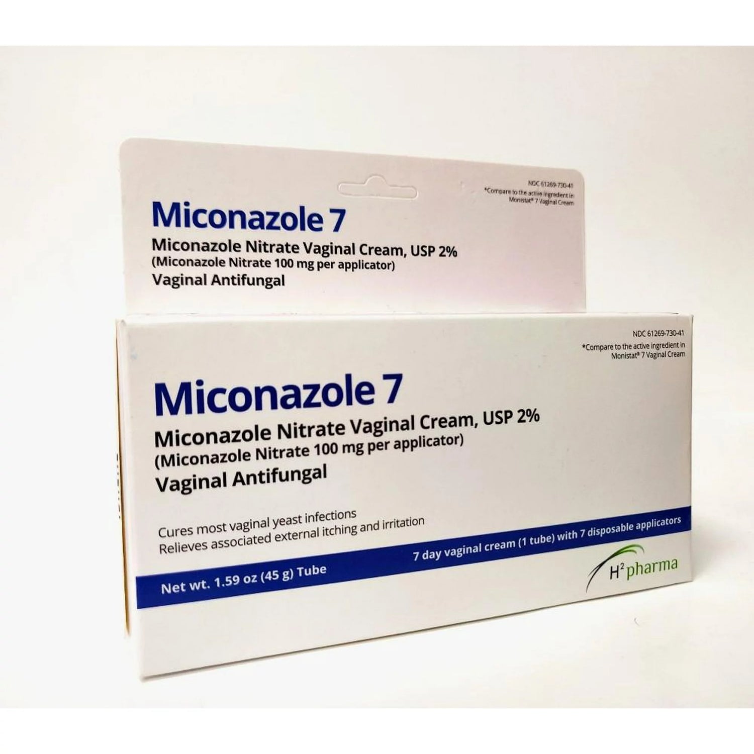 Miconazole 7 - Miconazole Nitrate 2% Vaginal Cream, 1.59 oz Tube - Antifungal for Yeast Infection, Relieves Itching