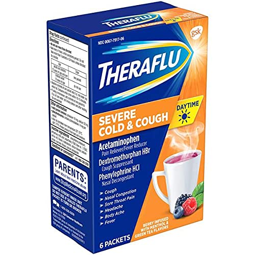 Theraflu, resfriado y tos severos durante el día, cantidad 1: medicamento para resfriado/sinusitis/alergia/
