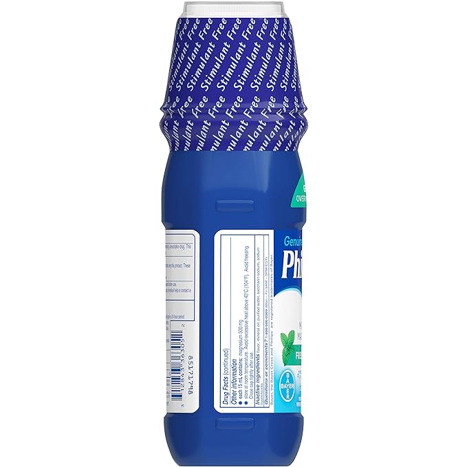 Leche de magnesia Phillips, menta fresca, 12 oz