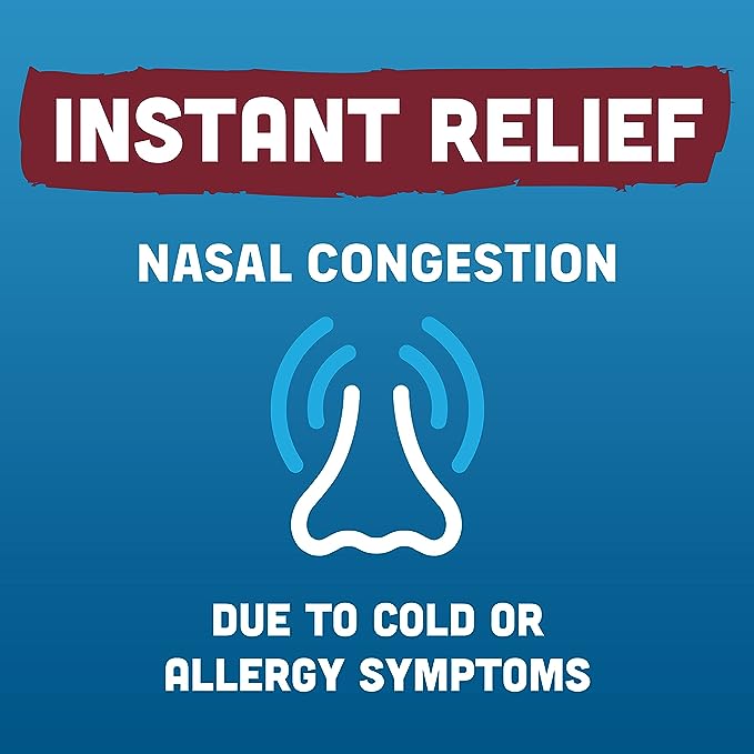 Afrin Allergy Sinus Nasal Spray - Descongestión nasal rápida y potente de alergias, para adultos y niños de 6 años y mayores, 0.50 onzas líquidas (paquete de 1)