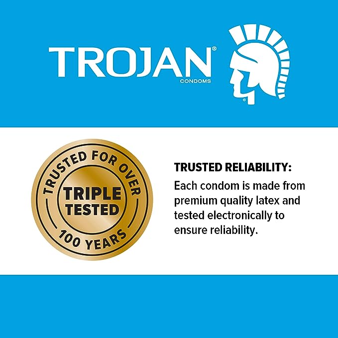 Trojan Her Pleasure Sensations Condones lubricados - 12 unidades