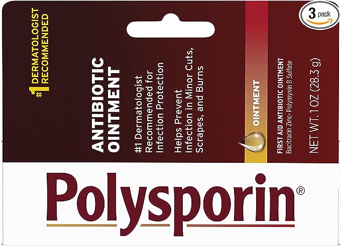 Ungüento antibiótico de primeros auxilios Polysporin -1 oz