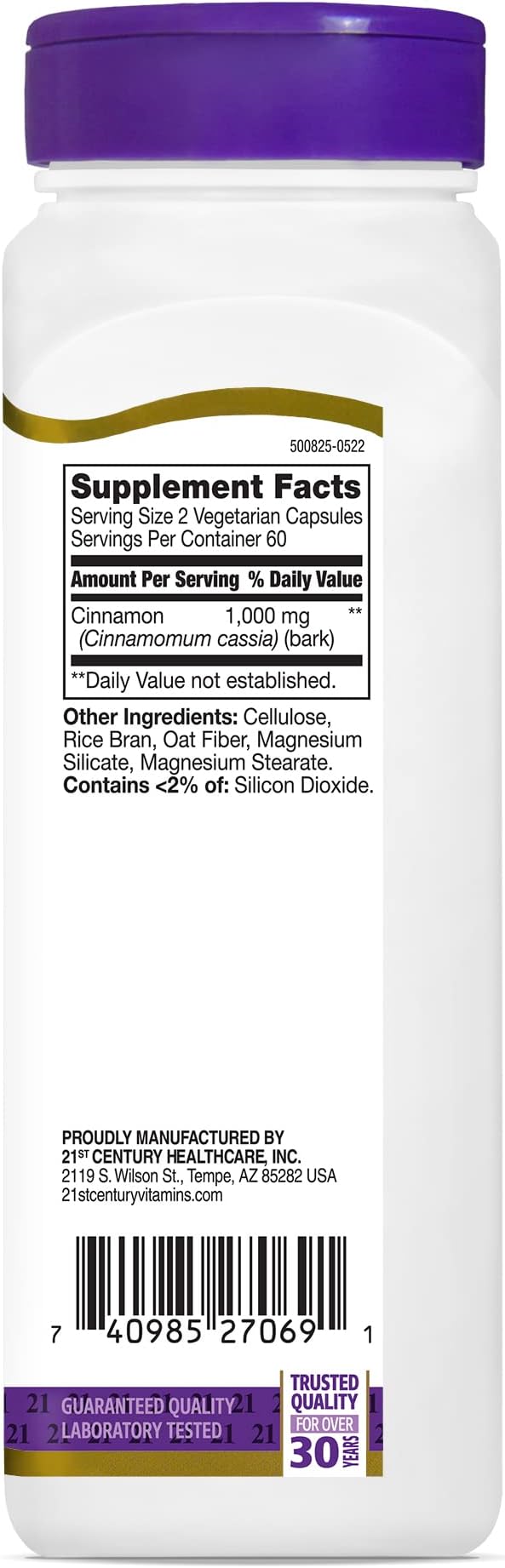 Canela del siglo XXI, 1000 mg, 120