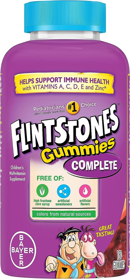 Flintstones Vitamins Complete Gummies, Kids Vitamins with Vitamin C for Toddlers and Children, Vitamins for Kids with Vitamin A, B6, B12, E &amp; Zinc,