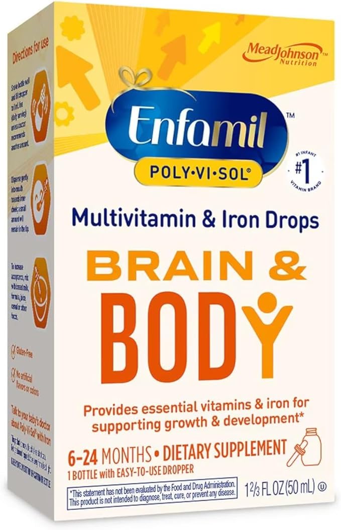 Enfamil Poly-Vi-Sol Multivitamin Supplement Drops with Iron 50 mL