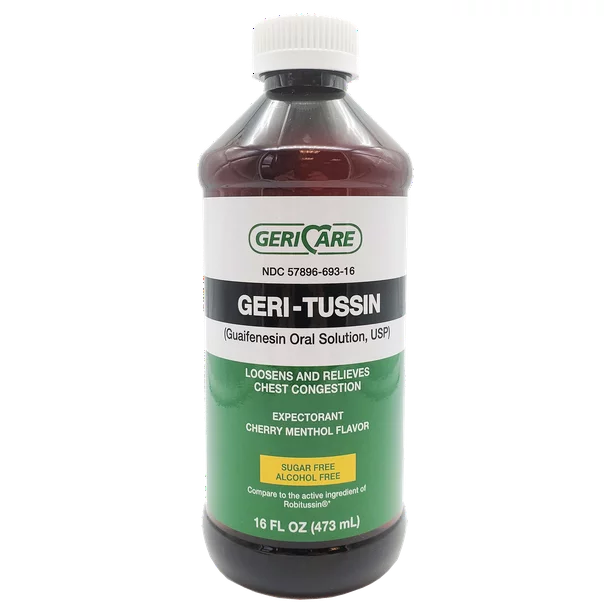 McKesson Brand QROB-16-GCP, Geri-Care® Alivio para el resfriado y la tos, 1/EA 