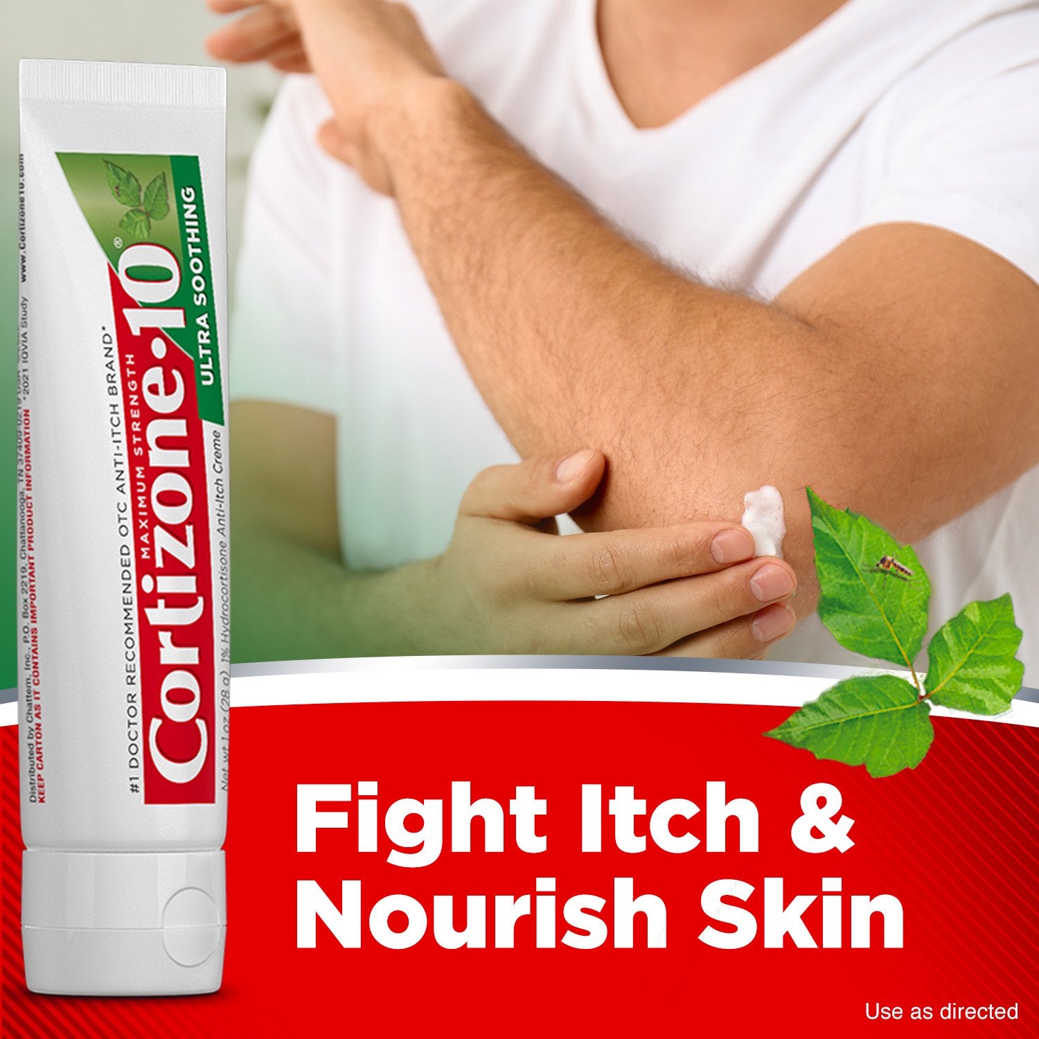 Cortizone-10 Maximum Strength 1% Hydrocortisone Ultra Moisturizing Anti-Itch Cream 1oz