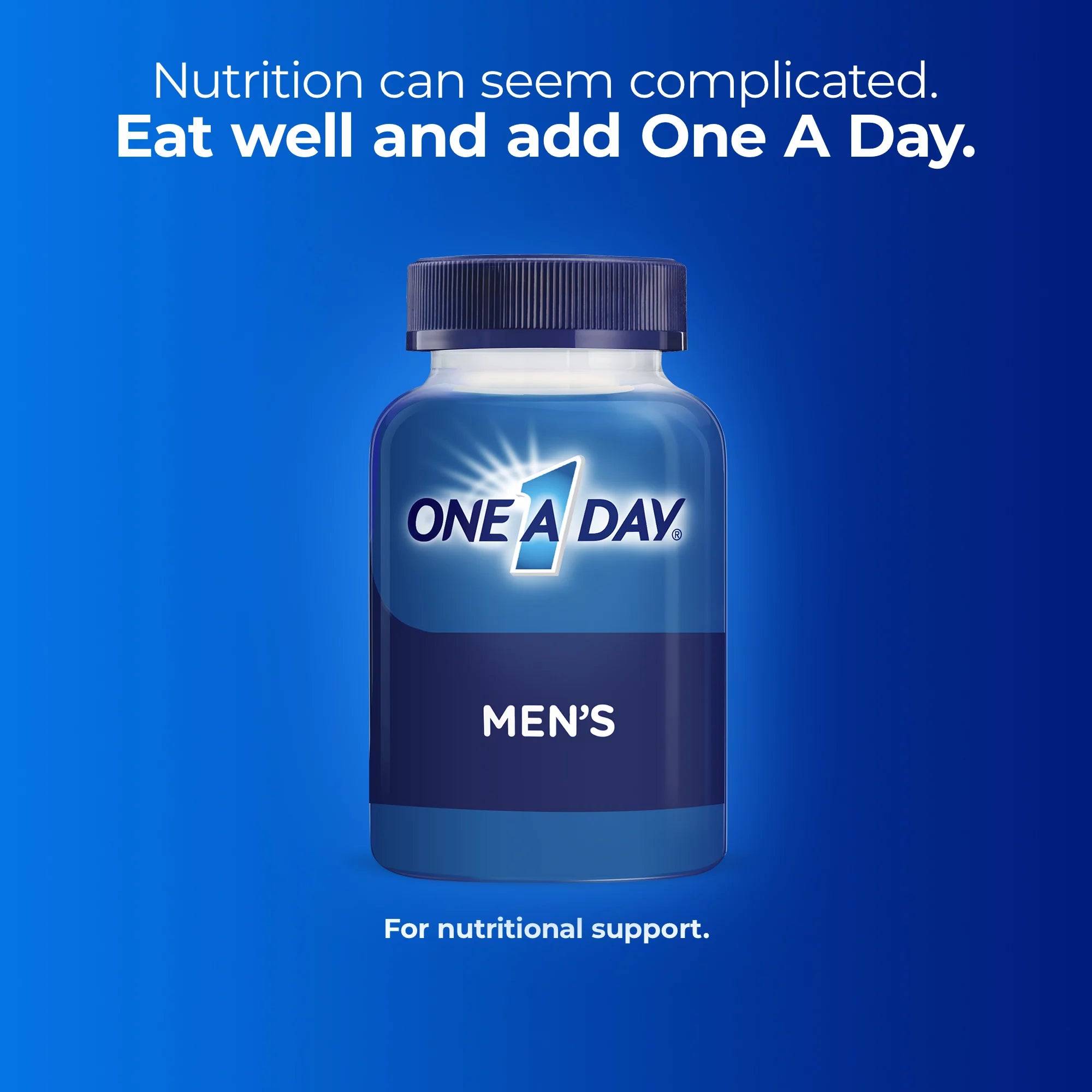 Tabletas multivitamínicas para hombres One A Day, multivitaminas para hombres, 100 unidades 