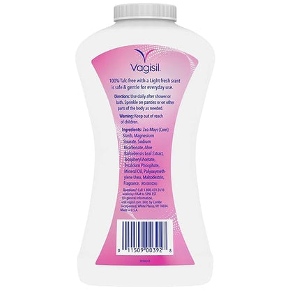 Vagisil Odor Block Deodorant Powder for Women, Helps to Prevents Chafing, Talc-Free, 8 Ounce