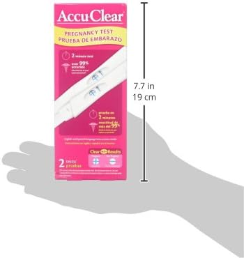 Prueba de embarazo Accu-Clear-2 recuentos 