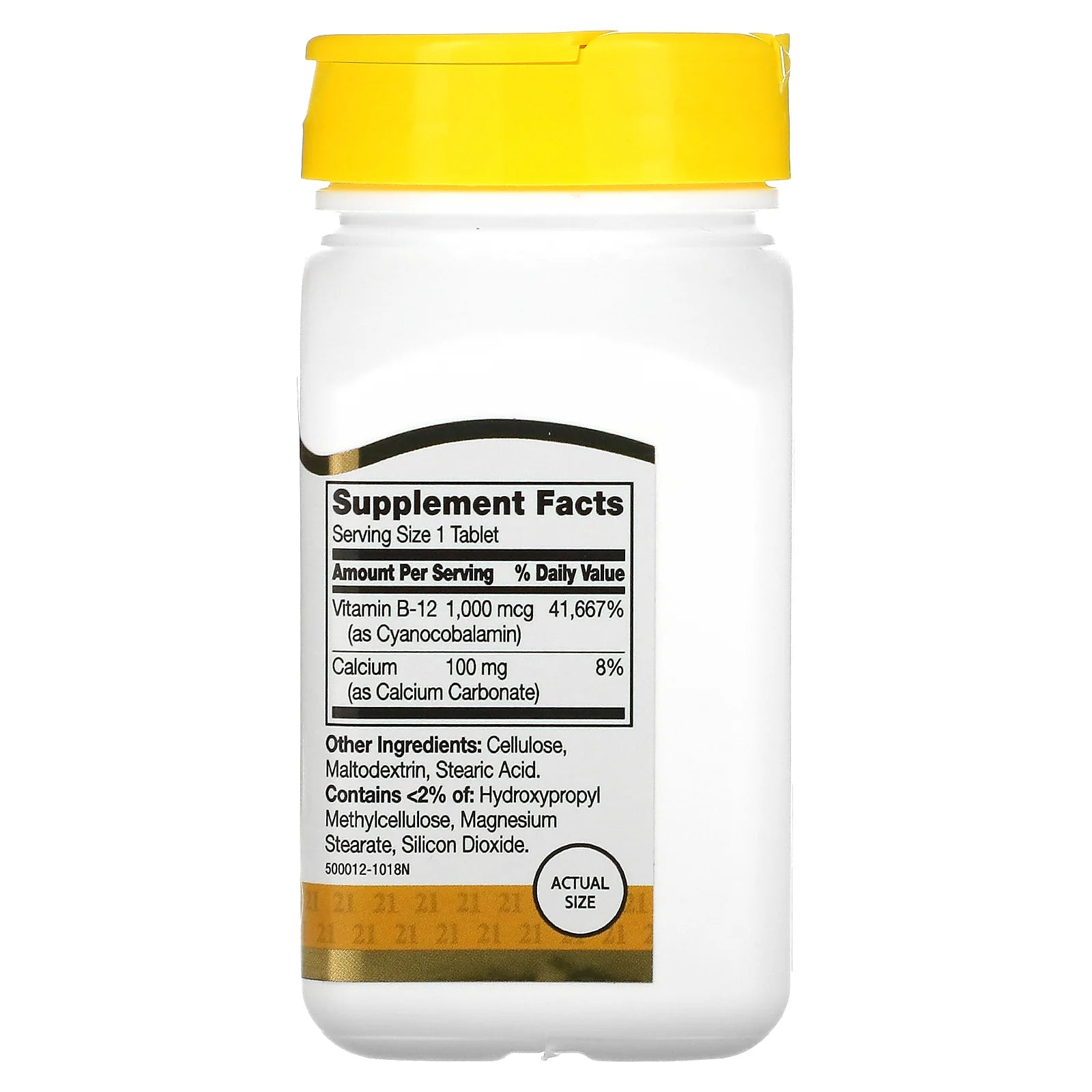 VITAMINA Siglo XXI, B-12, 1000 mcg, 110 tabletas