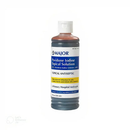 Major Povidone Iodine Topical Antiseptics Solution 8 oz