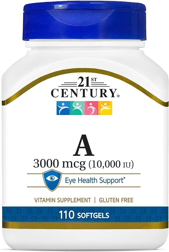 21st Century A 10, 000 I.U. Softgels, 110 Count