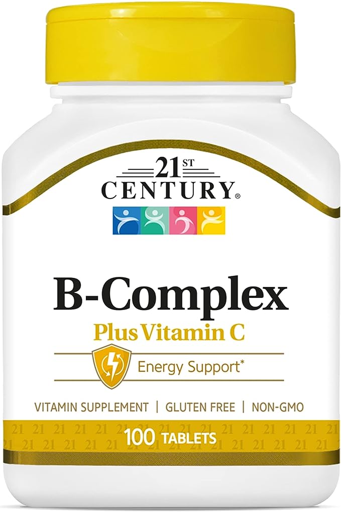 21st Century Healthcare, B Complex Plus Vitamin C, Tablets 100 Count