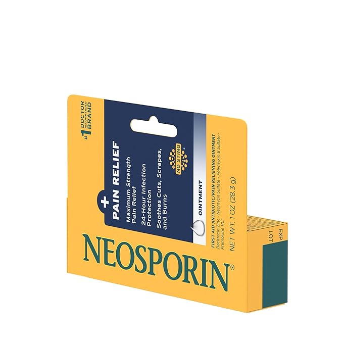 Neosporin Plus Alivio del dolor, ungüento antibiótico de máxima potencia 