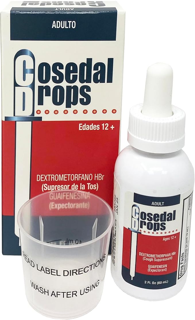 Cosedal Drops, Cough Suppressant, Expectorant, Soothing, Sore Throat (2 Fl Oz/Pack of 1)