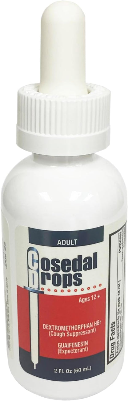 Cosedal Drops, Cough Suppressant, Expectorant, Soothing, Sore Throat (2 Fl Oz/Pack of 1)