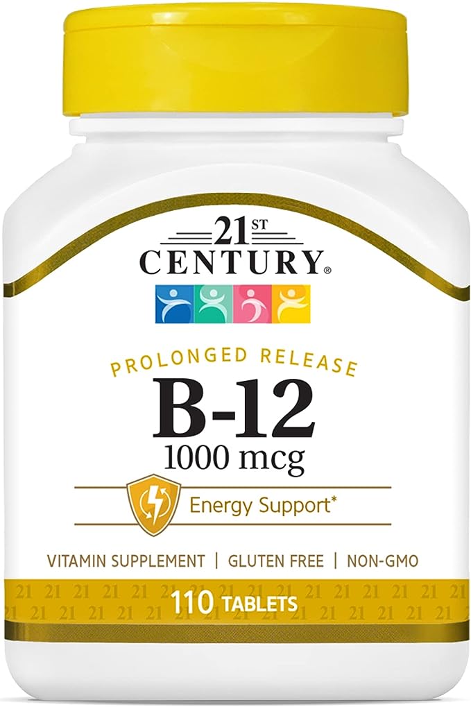 VITAMINA Siglo XXI, B-12, 1000 mcg, 110 tabletas