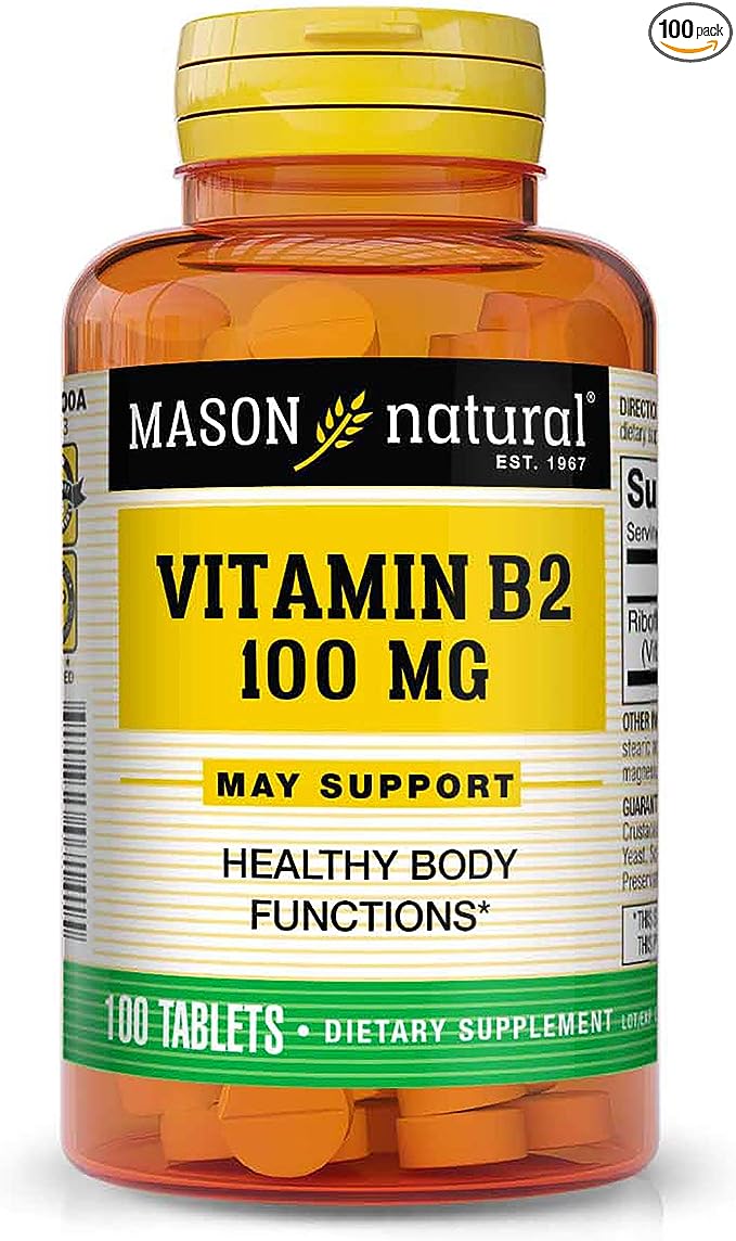 MASON NATURAL Vitamin B-2 100mg 100 TABS